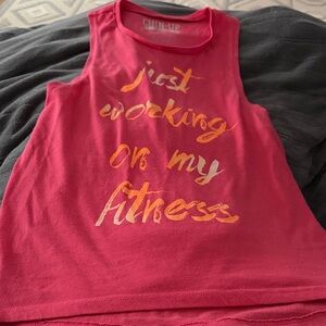 Chin Up Apparel salmon Tank Top